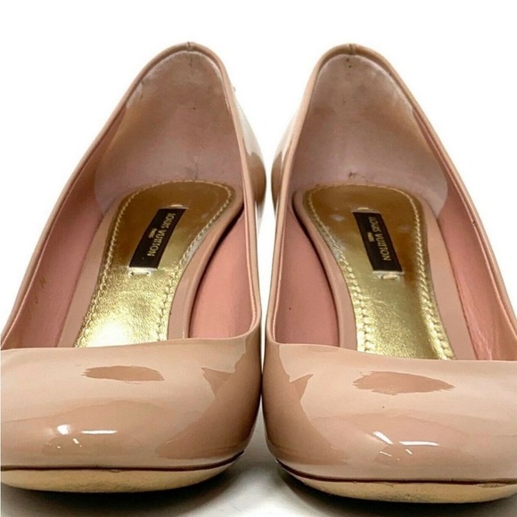 Auth Louis Vuitton Logo Pumps Heels #19469L35B - Picture 3 of 4